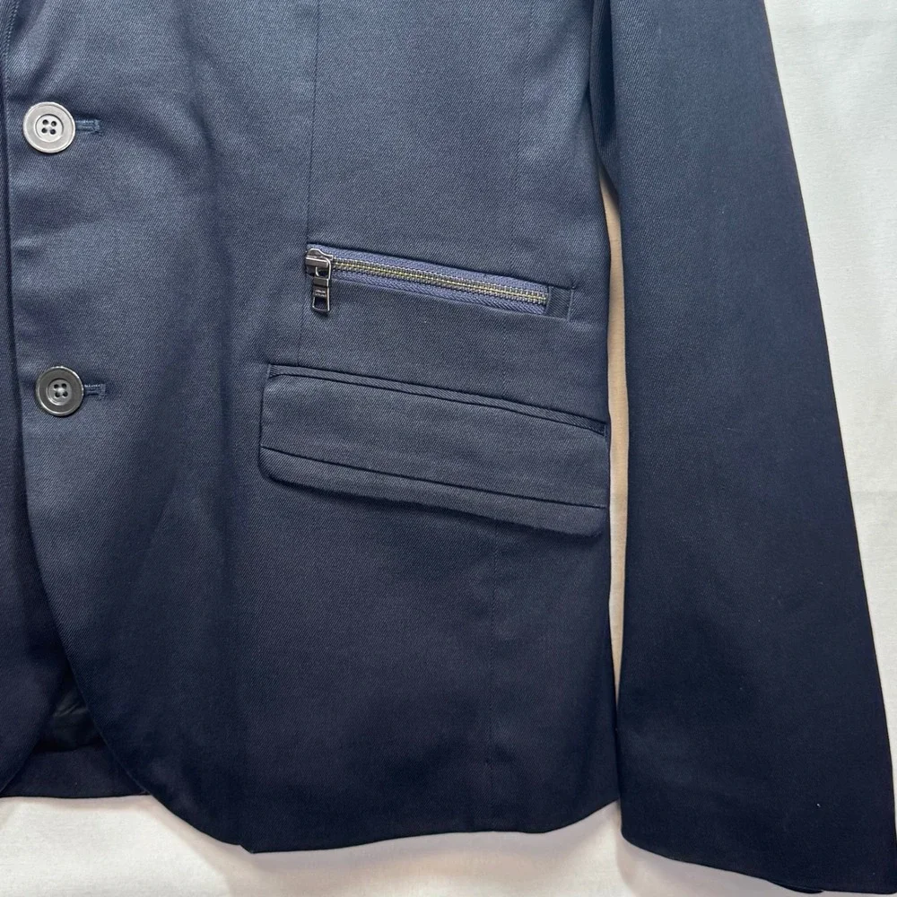 Armani Exchange Men's Navy‎ Blue Two Button Blazer Jacket Modern Casual Sz Large